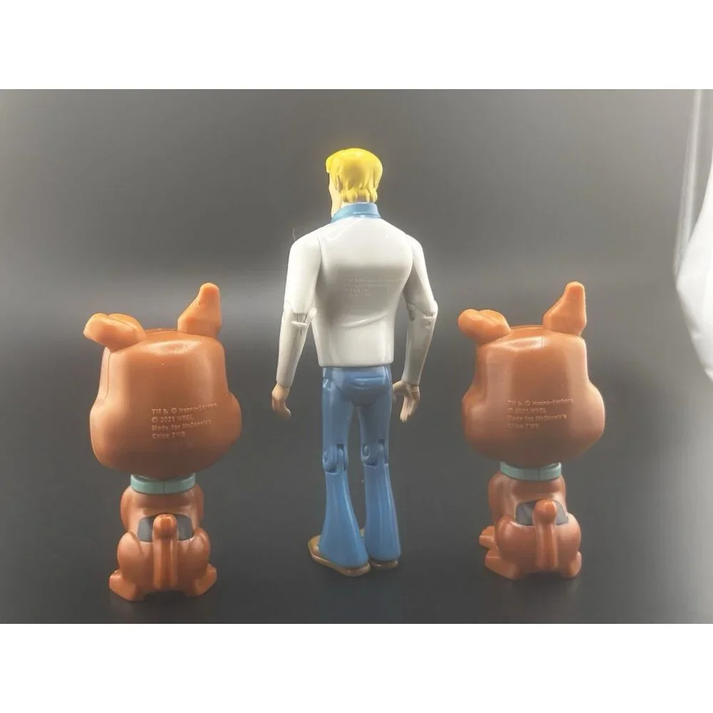 McDonald’s 2021 Happy Meal‎ Toys Scooby Doo Bobble Heads Fred Action Figure Lot